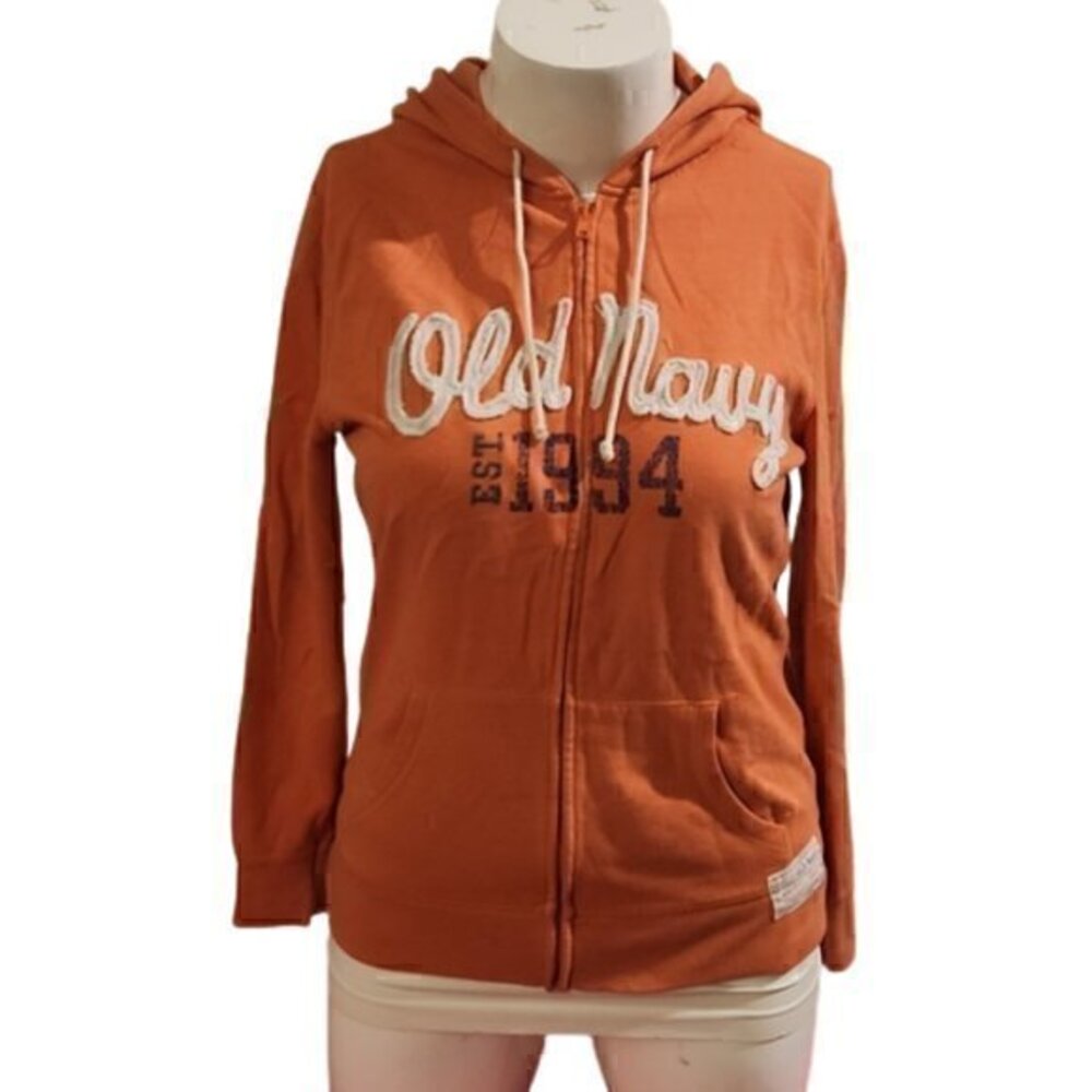[Old Navy] Orange Zip Up Hoodie Jacket - Size L